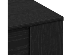 Mesa de Café Roble negro 102 x 55 x 45 cm Madera contrachapada