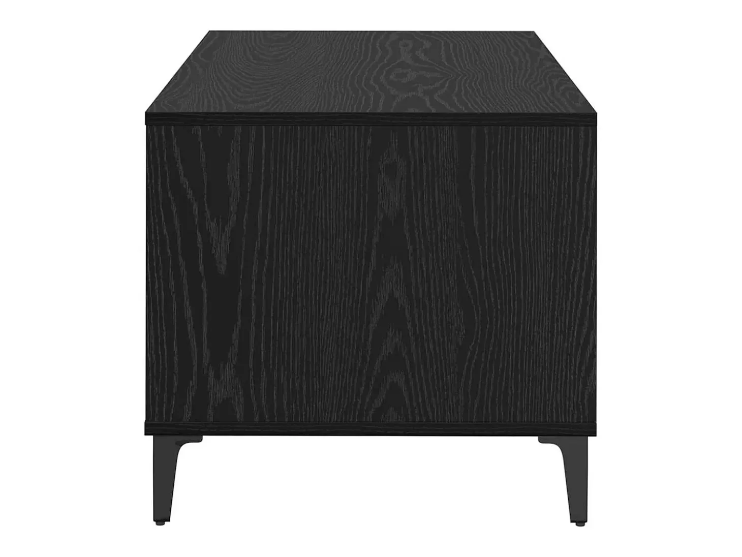Mesa de Café Roble negro 90 x 49 x 45 cm Madera contrachapada