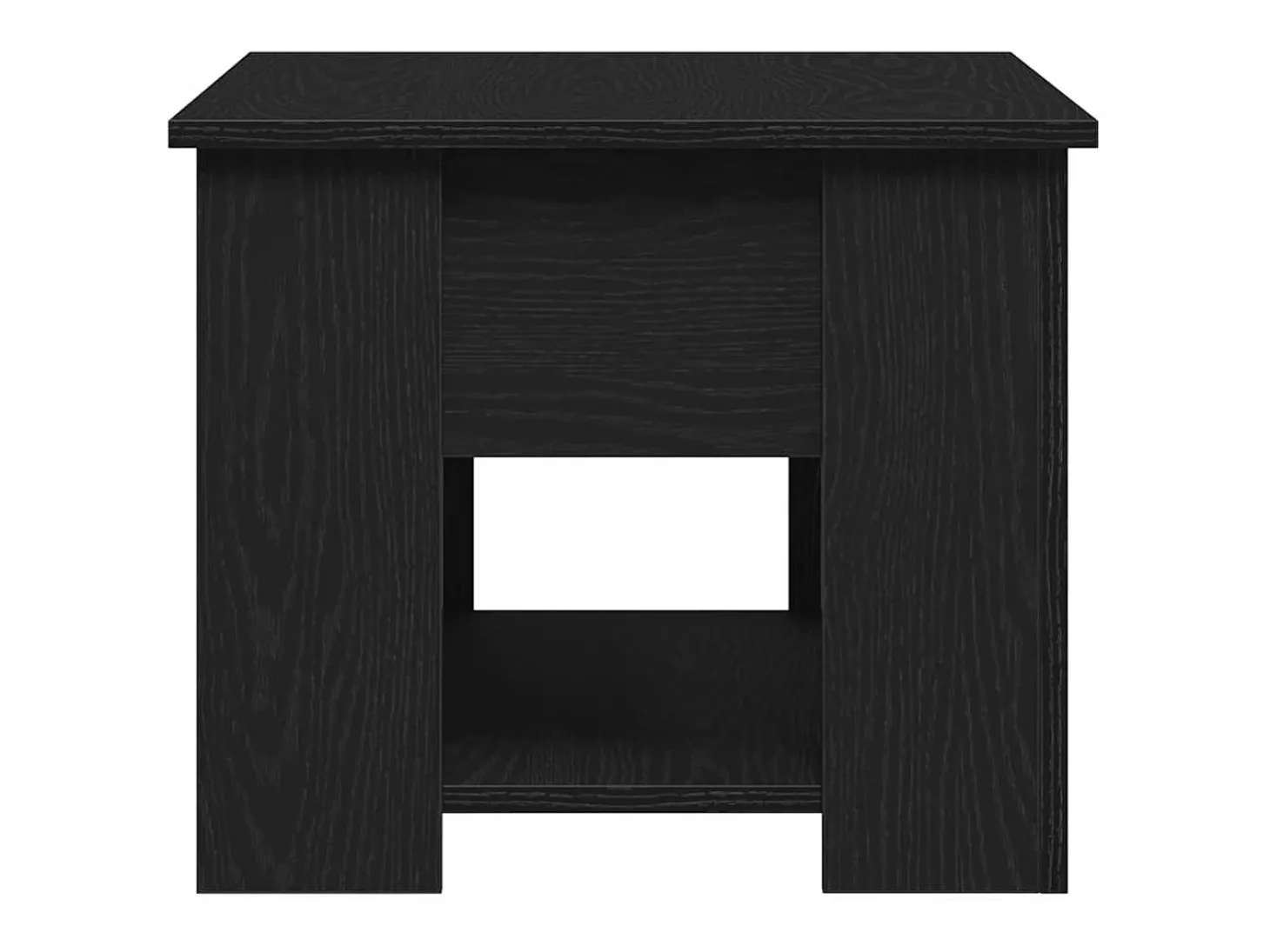 Mesa de Café Roble negro 79 x 49 x 41 cm Madera contrachapada