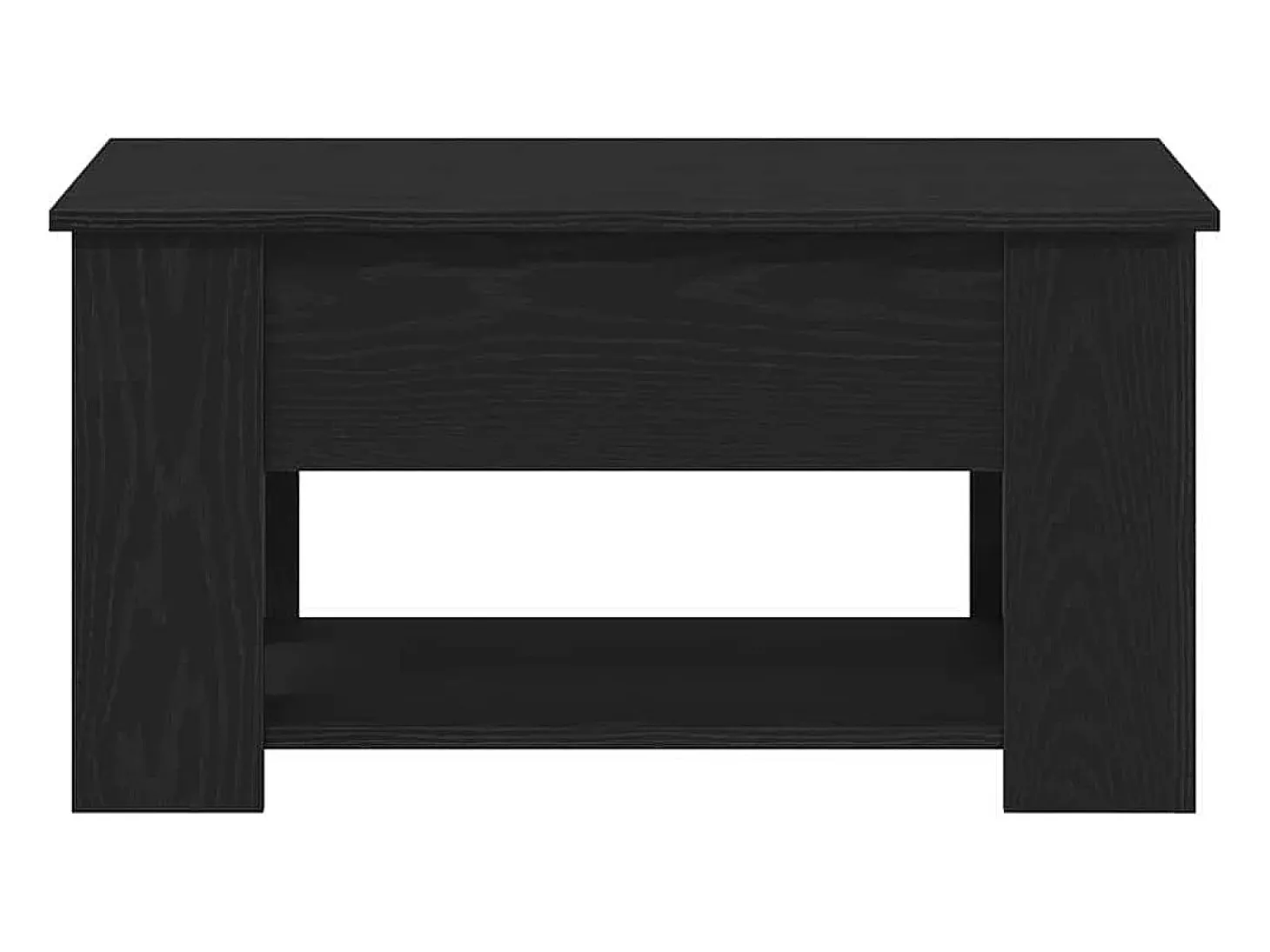 Mesa de Café Roble negro 79 x 49 x 41 cm Madera contrachapada
