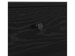 Mesa de Café Roble negro 90 x 90 x 28 cm Madera contrachapada