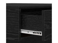 Mesa de Café Roble negro 90 x 90 x 28 cm Madera contrachapada