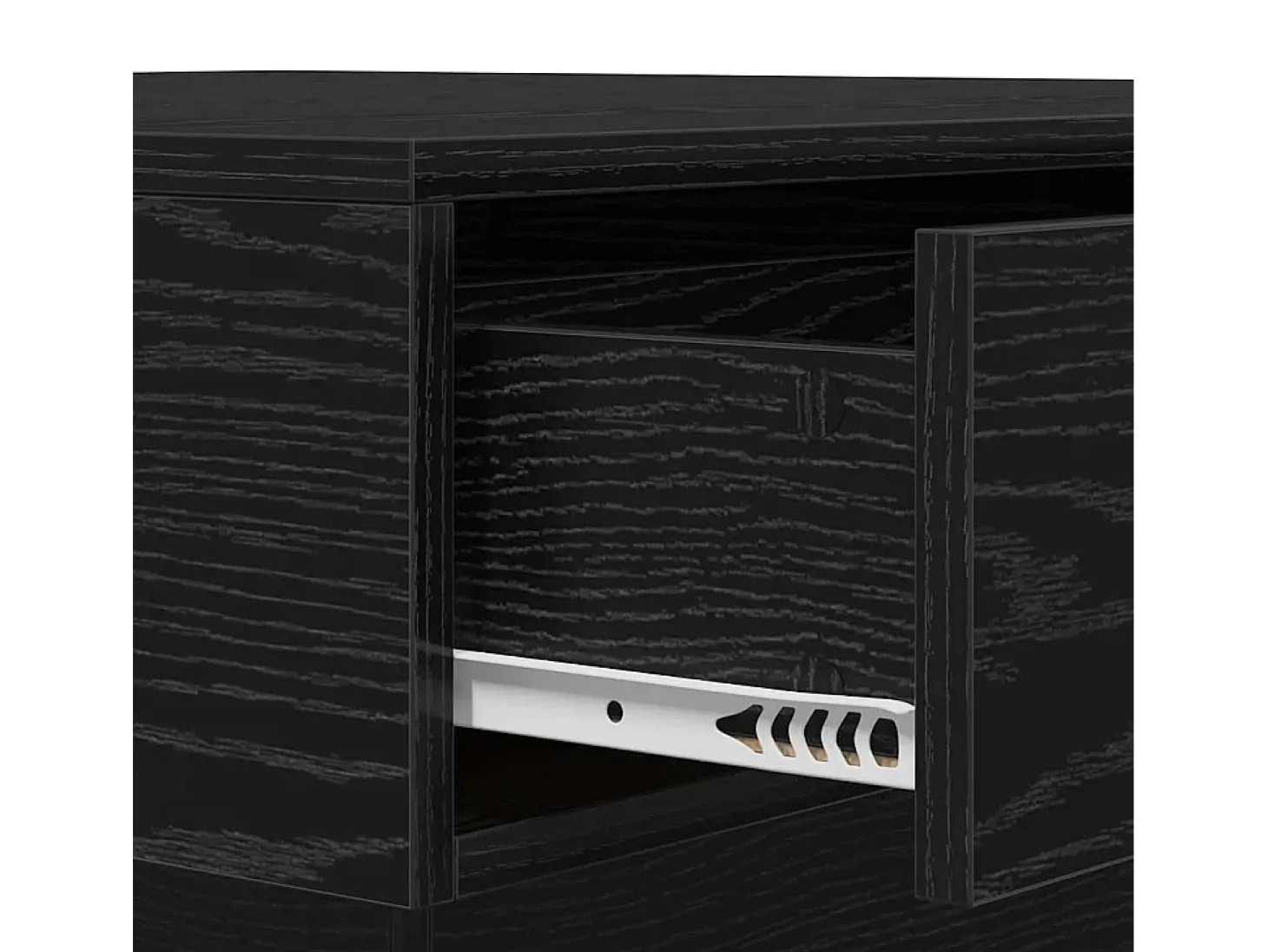 Mesa de Café Roble negro 90 x 90 x 28 cm Madera contrachapada