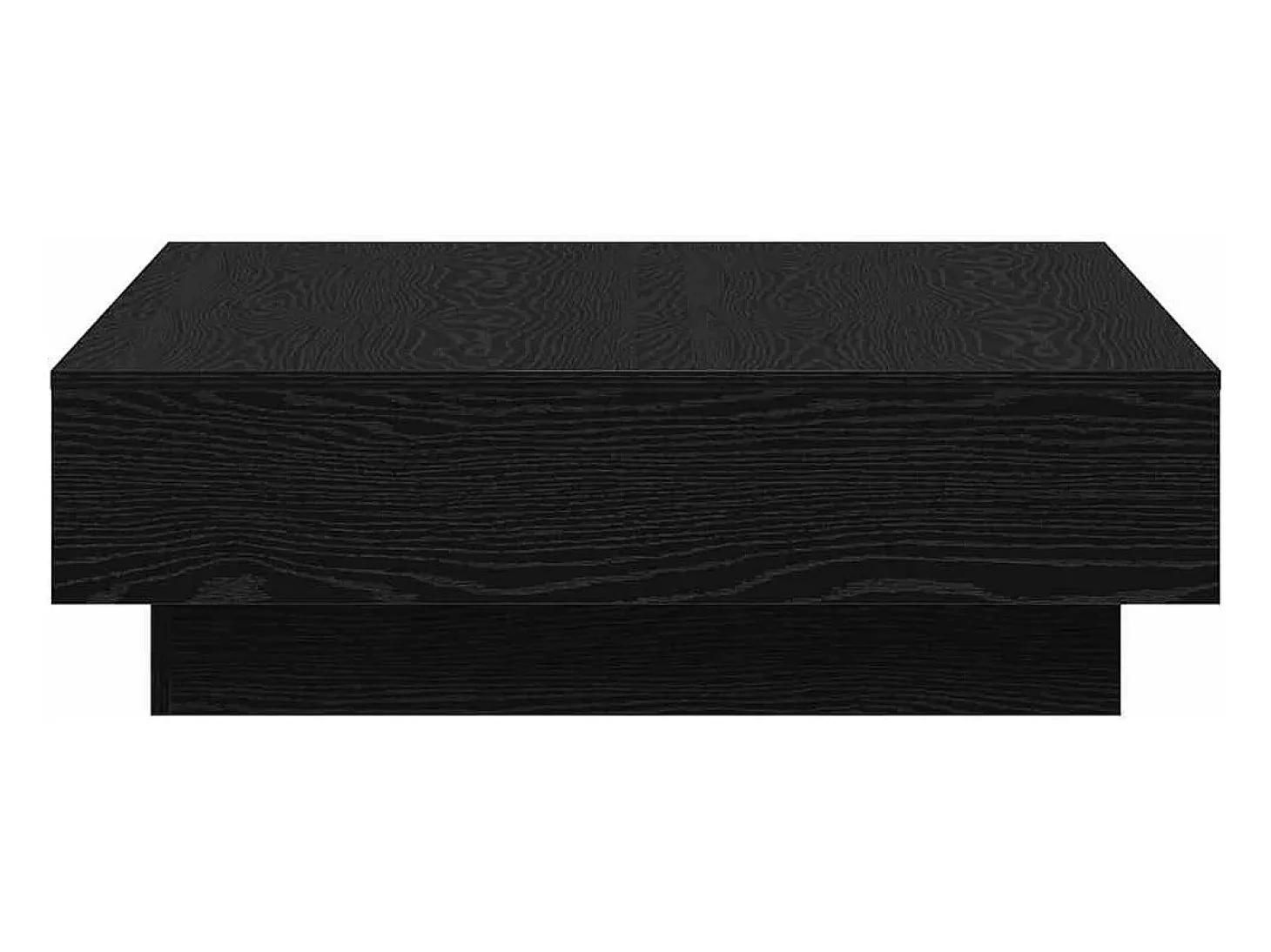 Mesa de Café Roble negro 90 x 90 x 28 cm Madera contrachapada