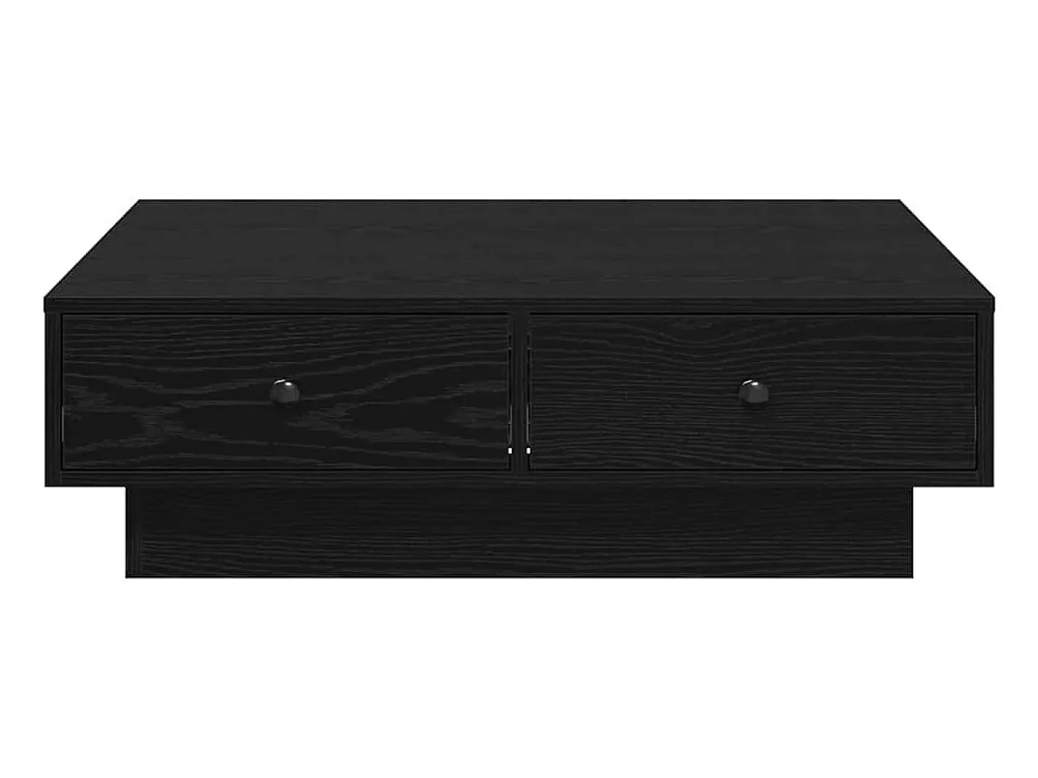 Mesa de Café Roble negro 90 x 90 x 28 cm Madera contrachapada