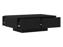 Mesa de Café Roble negro 90 x 60 x 31 cm Madera contrachapada