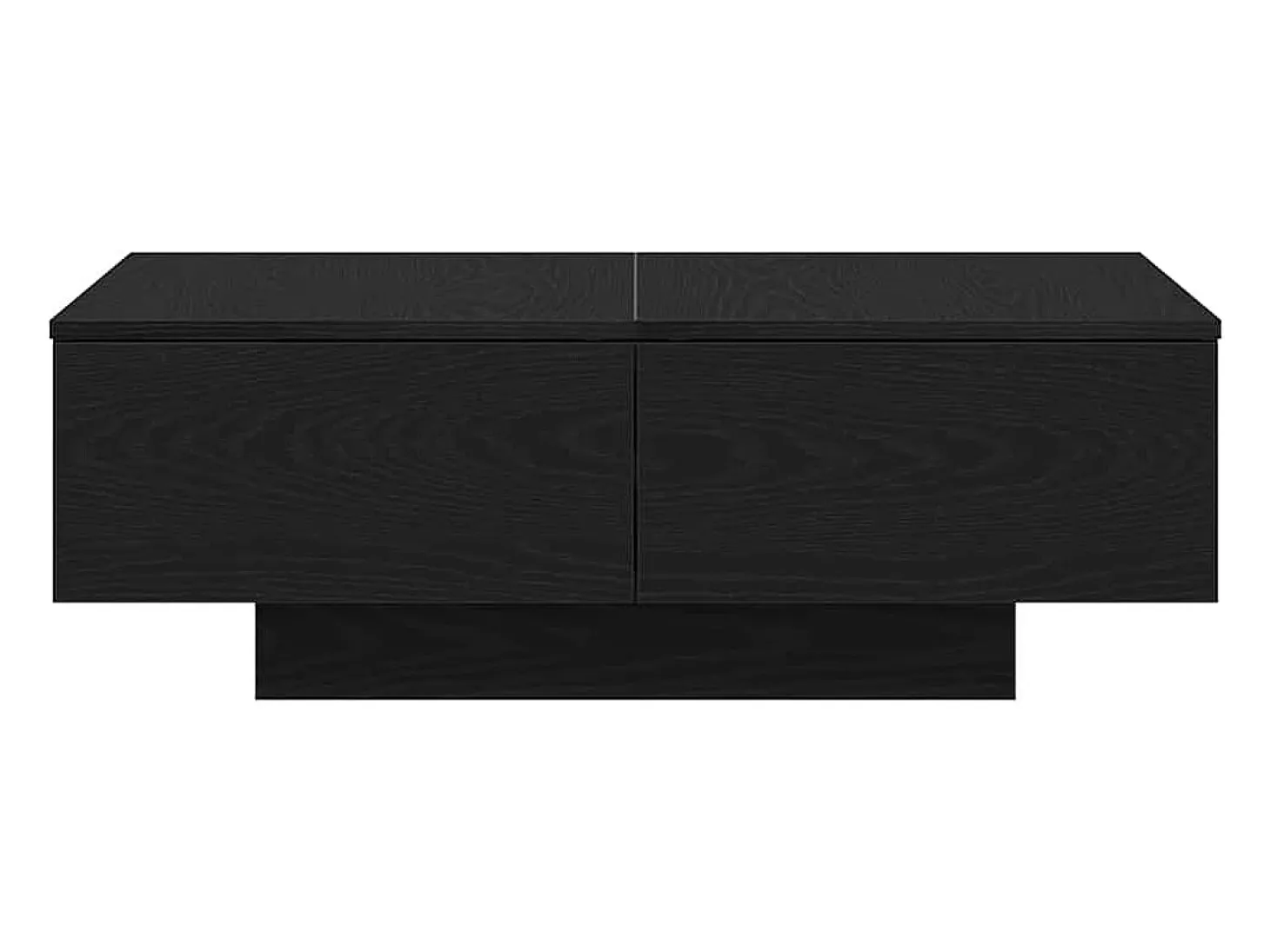 Mesa de Café Roble negro 90 x 60 x 31 cm Madera contrachapada