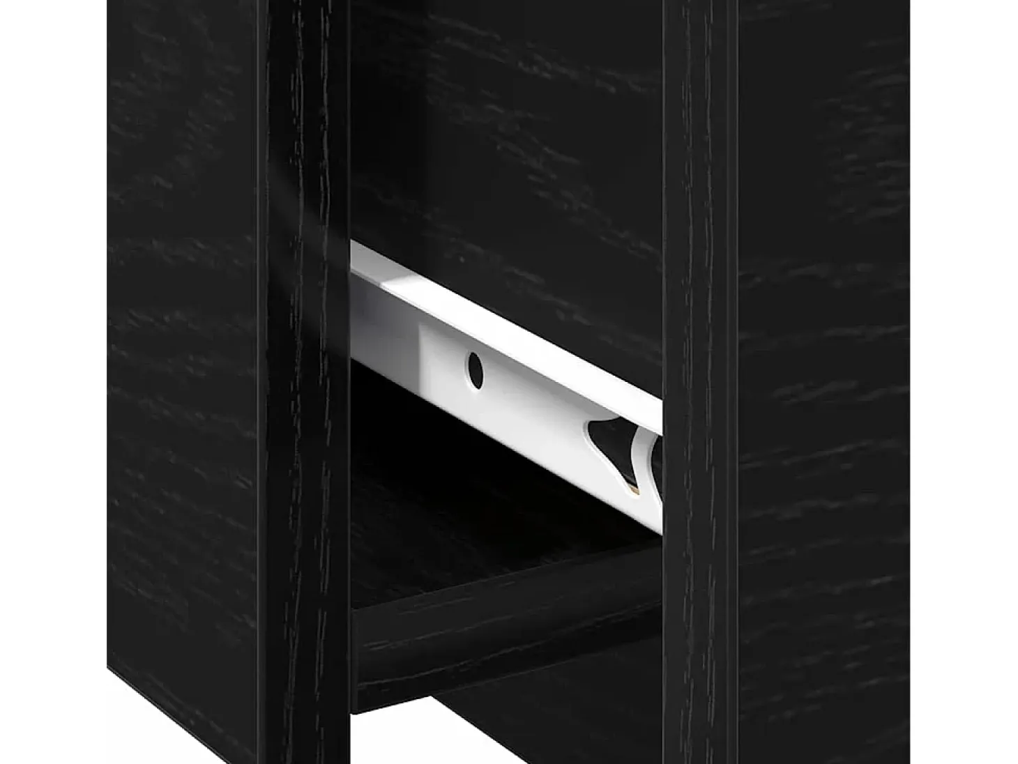 Mesa de Café Roble negro 90 x 60 x 31 cm Madera contrachapada