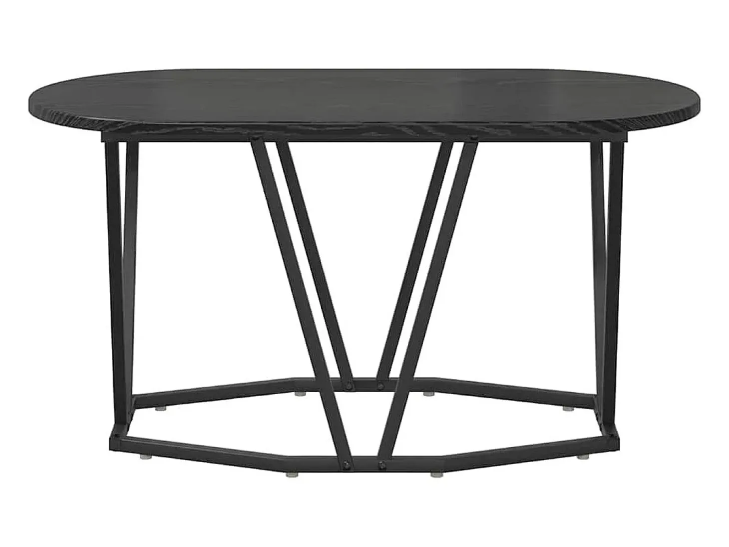 Mesa de Café Roble Negro 80 x 40 x 40.5 cm