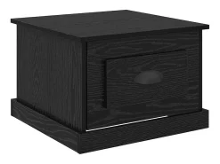 Mesa de Café Roble negro 50 x 50 x 35 cm Madera contrachapada