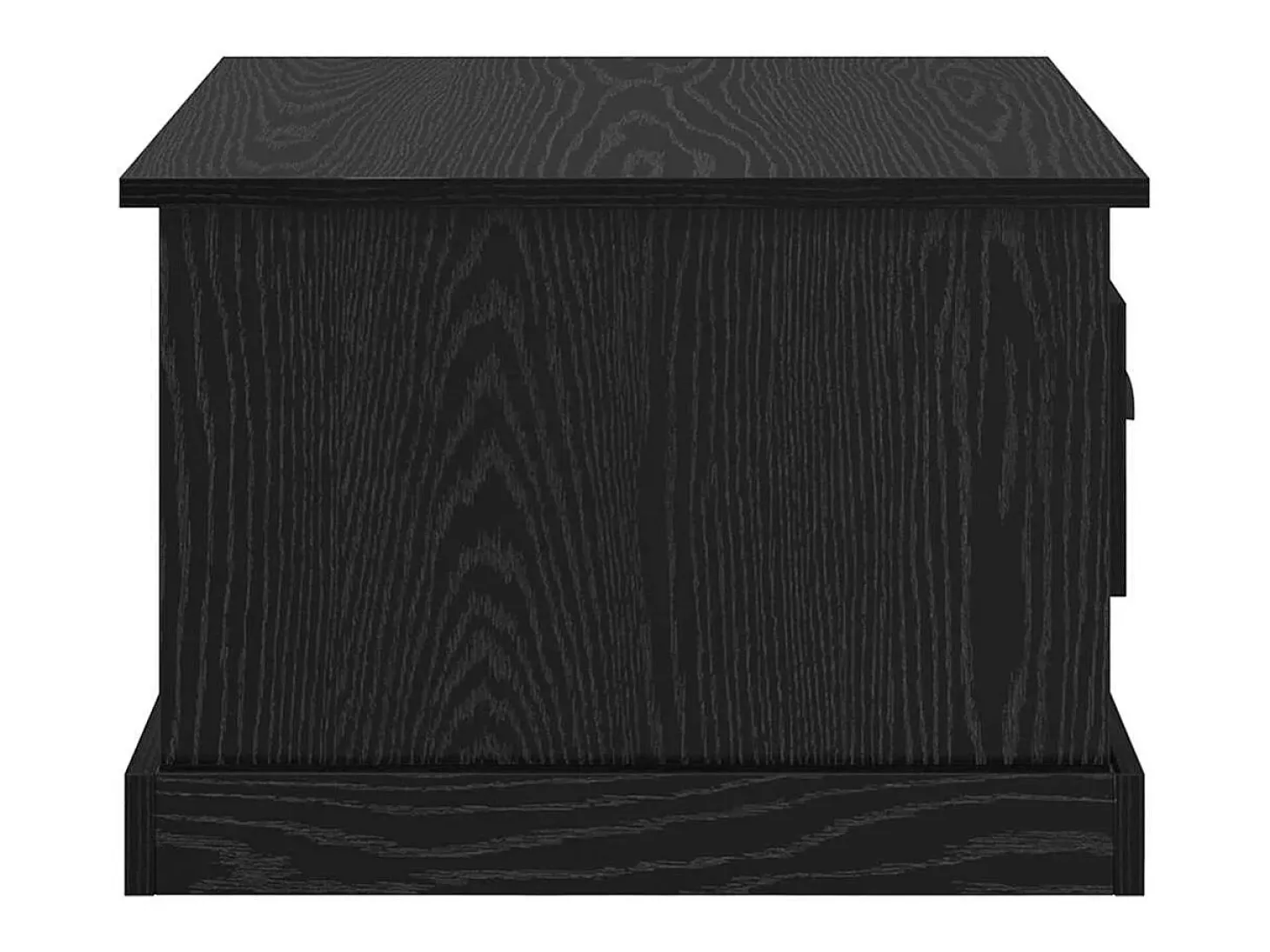 Mesa de Café Roble negro 50 x 50 x 35 cm Madera contrachapada