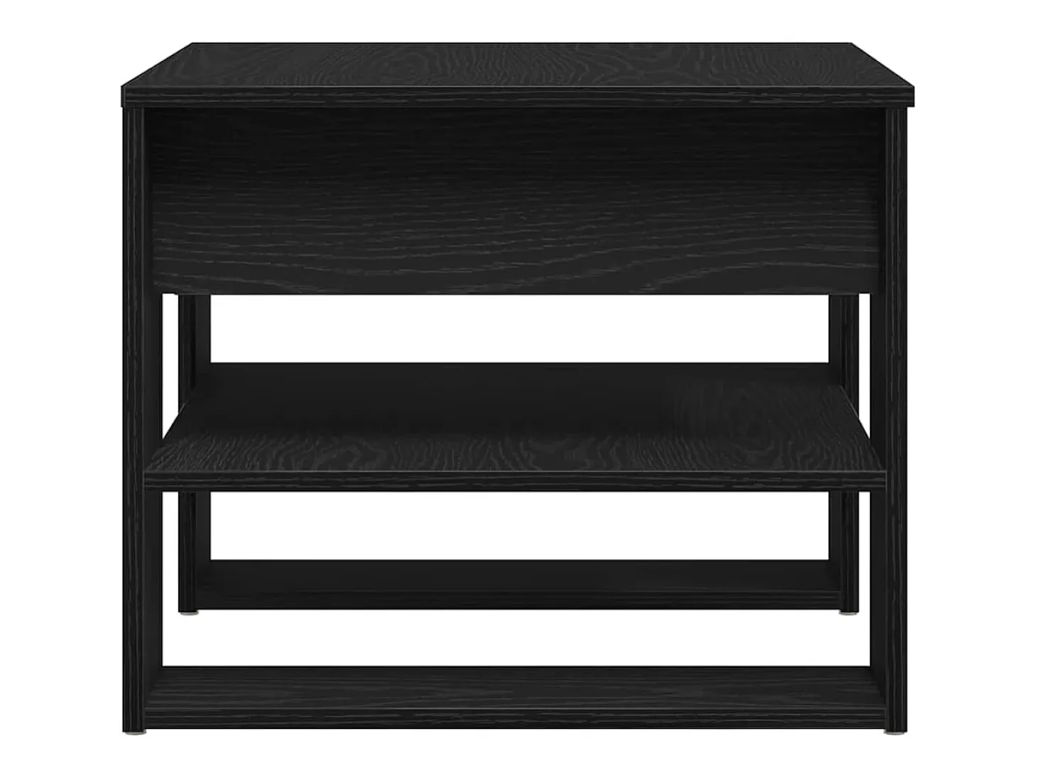 Mesa de Café Roble negro 55.5 x 55 x 45 cm Madera contrachapada
