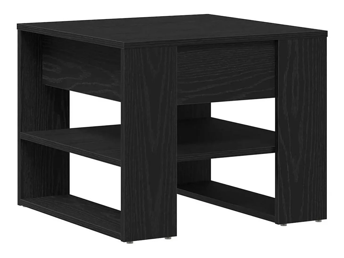 Mesa de Café Roble negro 55.5 x 55 x 45 cm Madera contrachapada