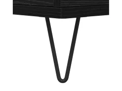 Mesa de Café Roble negro 90 x 44.5 x 45 cm Madera contrachapada