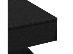 Mesa de Café Roble Negro 57 x 57 x 30 cm Madera contrachapada