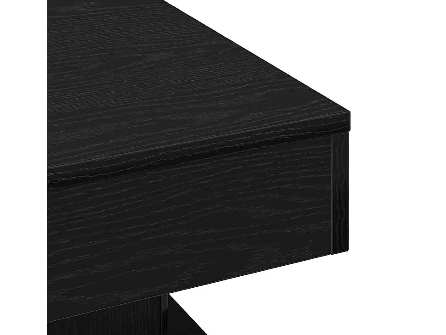 Mesa de Café Roble Negro 57 x 57 x 30 cm Madera contrachapada