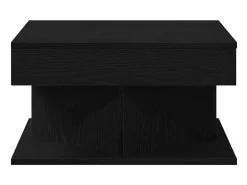 Mesa de Café Roble Negro 57 x 57 x 30 cm Madera contrachapada