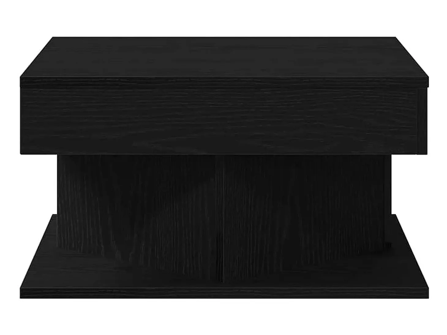Mesa de Café Roble Negro 57 x 57 x 30 cm Madera contrachapada