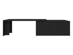 Mesa de Café Roble negro 150 x 50 x 35 cm Madera contrachapada