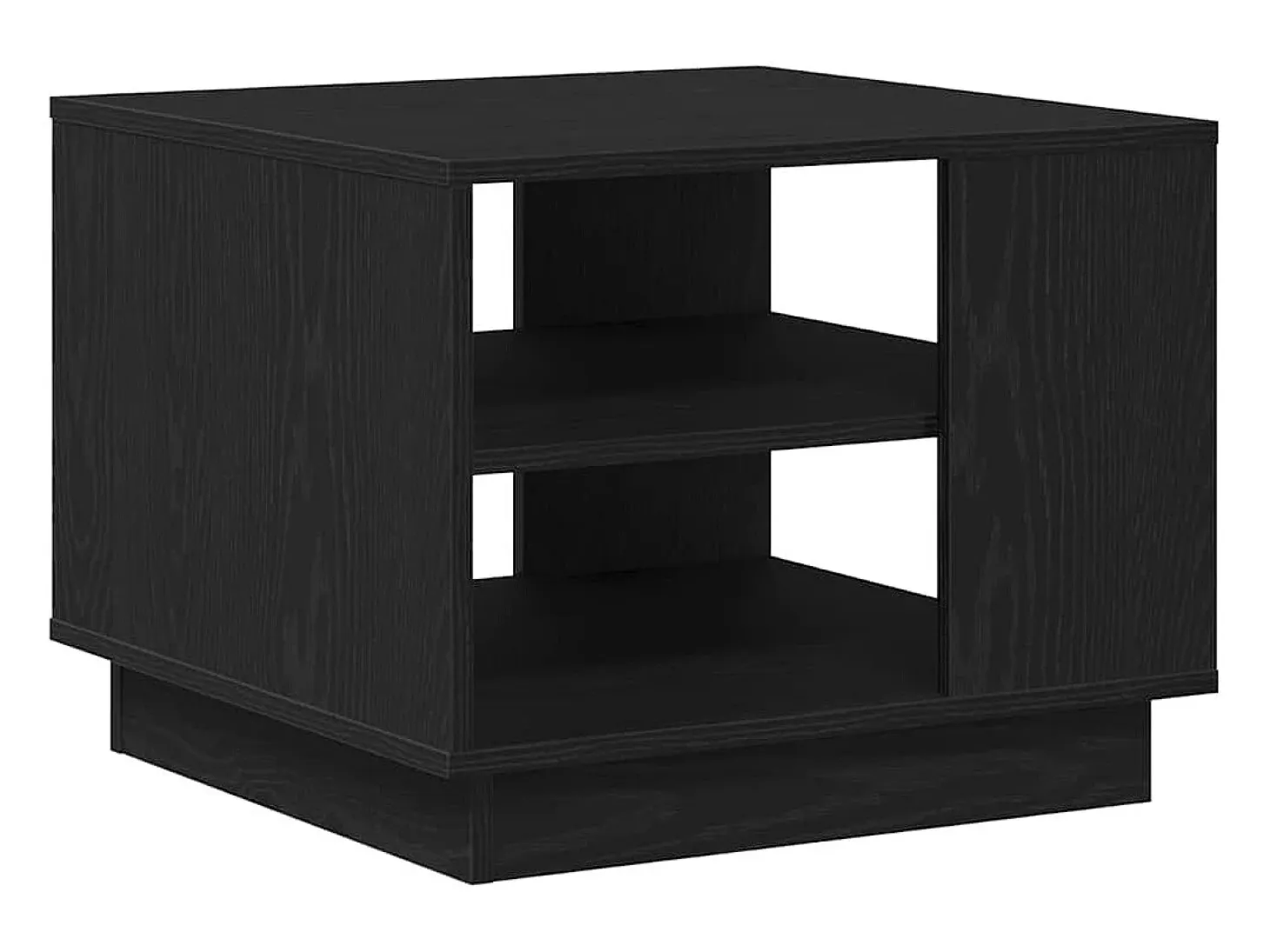 Mesa de Café Roble negro 55 x 55 x 42 cm Madera contrachapada