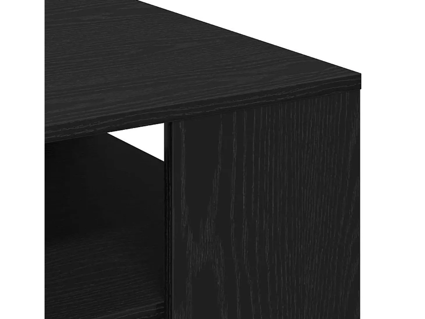 Mesa de Café Roble negro 55 x 55 x 42 cm Madera contrachapada