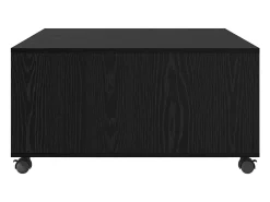 Mesa de Café Roble negro 75 x 75 x 38 cm Madera contrachapada