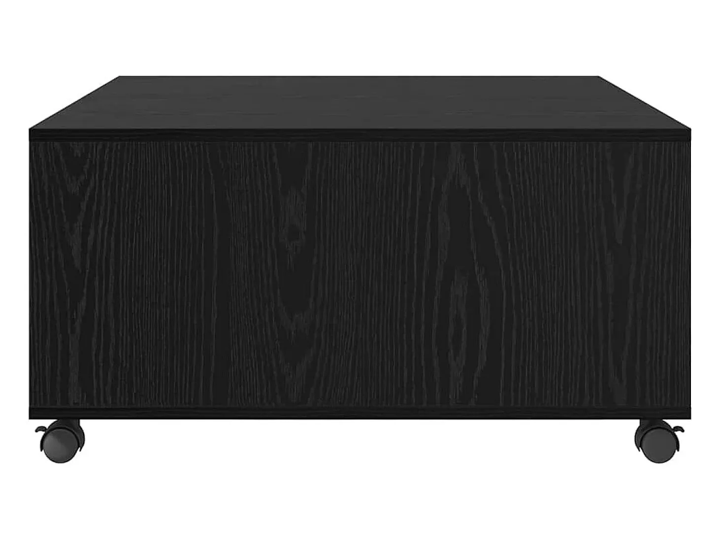 Mesa de Café Roble negro 75 x 75 x 38 cm Madera contrachapada