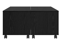 Mesa de Café Roble negro 75 x 75 x 38 cm Madera contrachapada