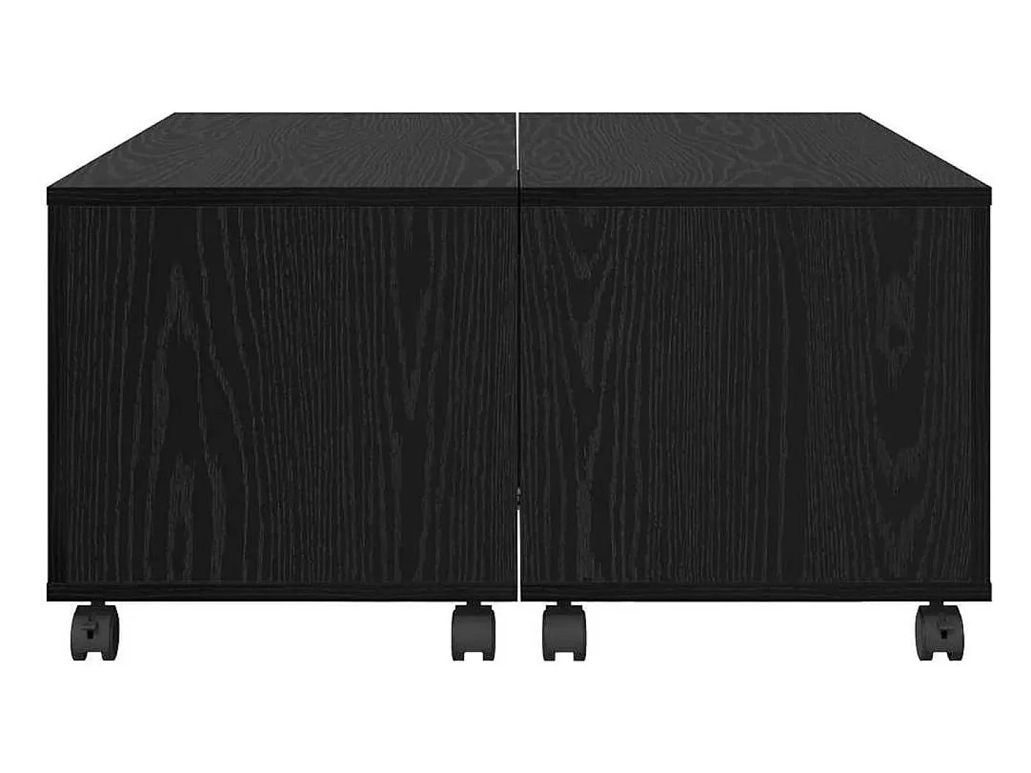 Mesa de Café Roble negro 75 x 75 x 38 cm Madera contrachapada
