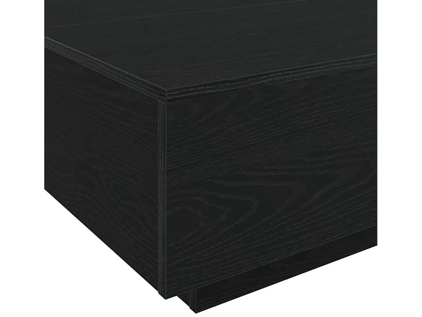 Mesa de Café Roble negro 85 x 55 x 31 cm Madera contrachapada