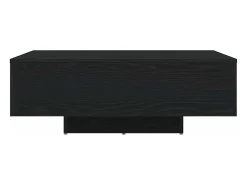 Mesa de Café Roble negro 85 x 55 x 31 cm Madera contrachapada