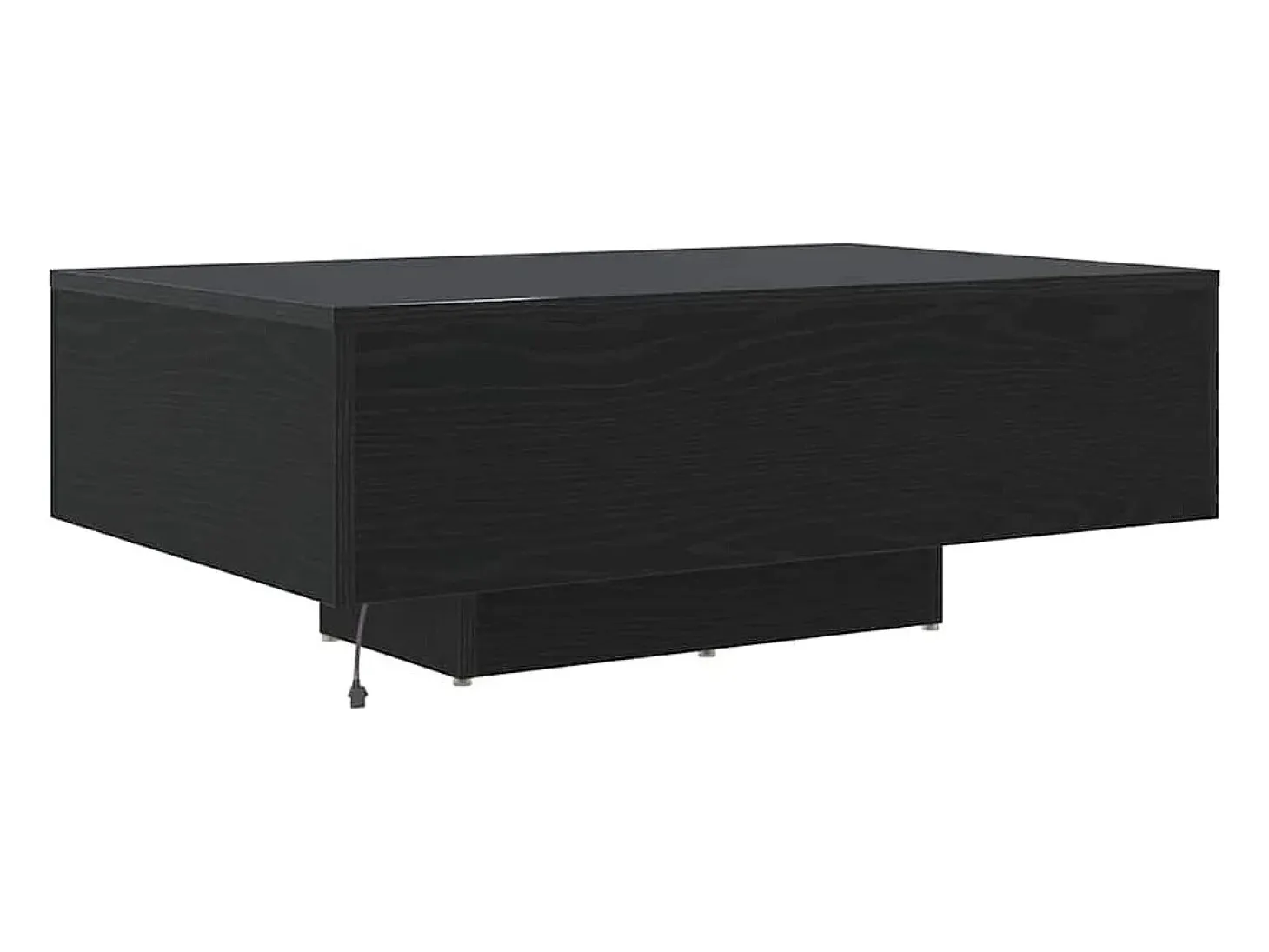 Mesa de Café Roble negro 85 x 55 x 31 cm Madera contrachapada