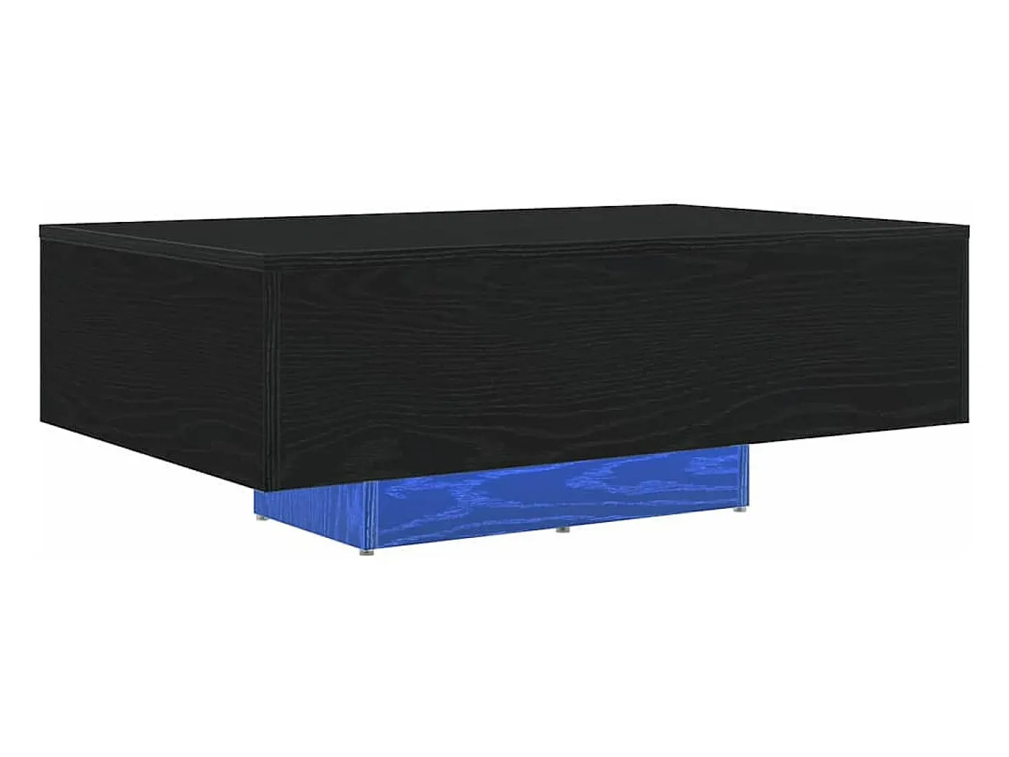 Mesa de Café Roble negro 85 x 55 x 31 cm Madera contrachapada