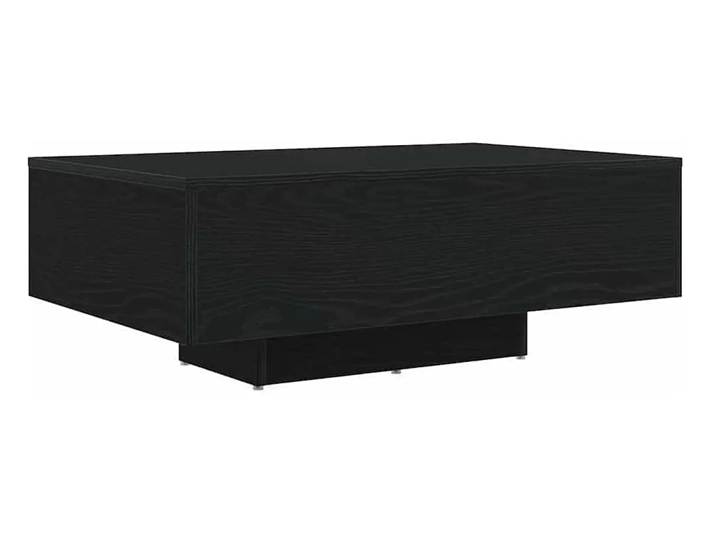 Mesa de Café Roble negro 85 x 55 x 31 cm Madera contrachapada