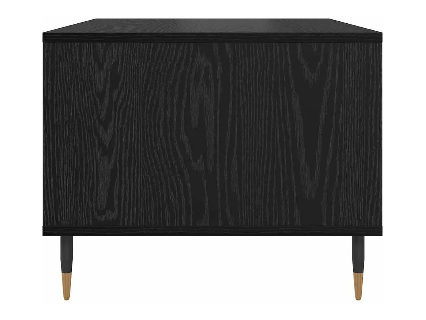 Mesa de Café Roble negro 60 x 50 x 40 cm Madera contrachapada