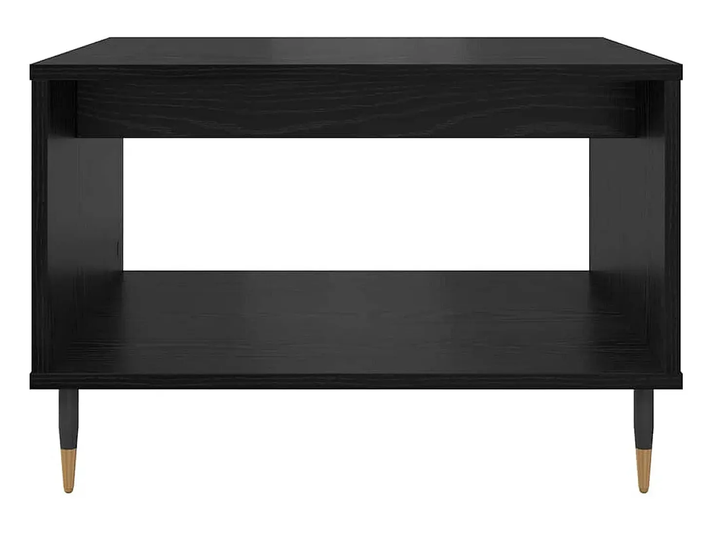 Mesa de Café Roble negro 60 x 50 x 40 cm Madera contrachapada