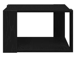 Mesa de Café Roble negro 85 x 55 x 31 cm Madera contrachapada