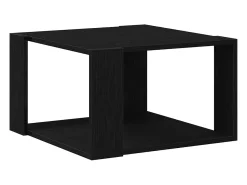 Mesa de Café Roble negro 85 x 55 x 31 cm Madera contrachapada