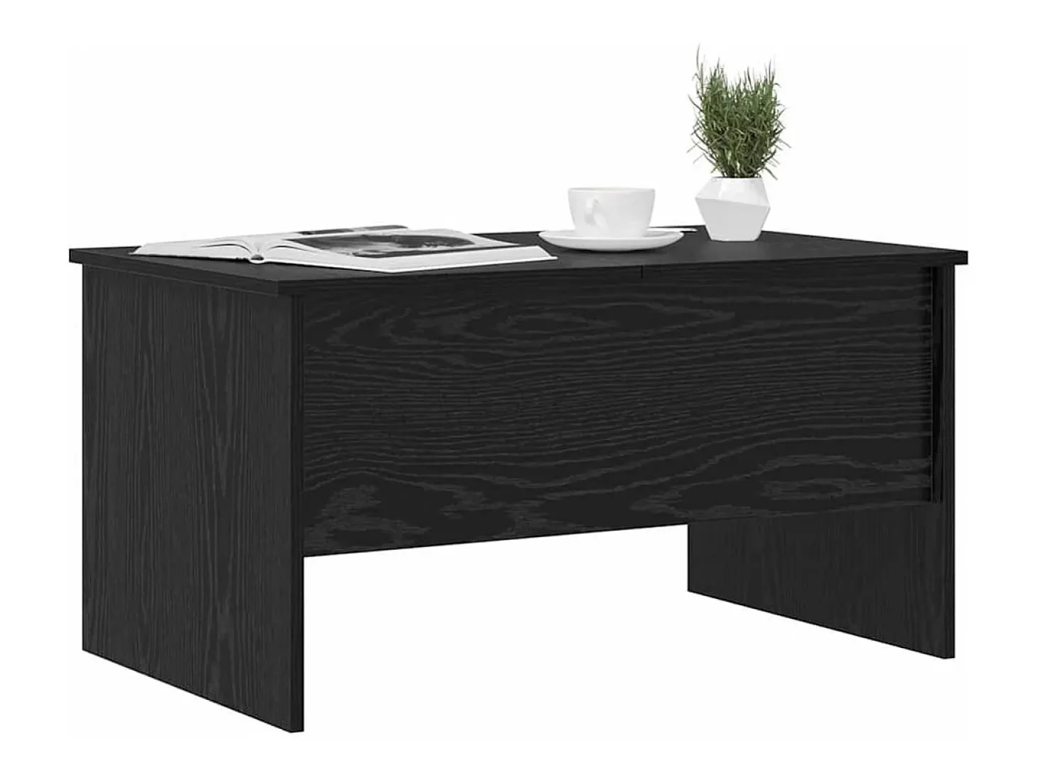 Mesa de Café Roble negro 80 x 50.5 x 42.5 cm