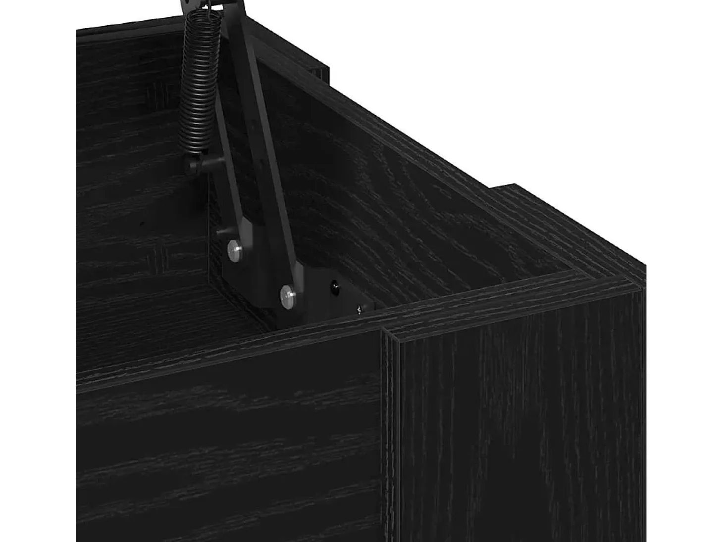 Mesa de Café Roble negro 101 x 49 x 52 cm Madera contrachapada