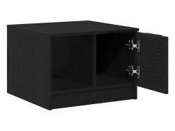 Mesa de Café Roble negro 50 x 50 x 36 cm Madera contrachapada