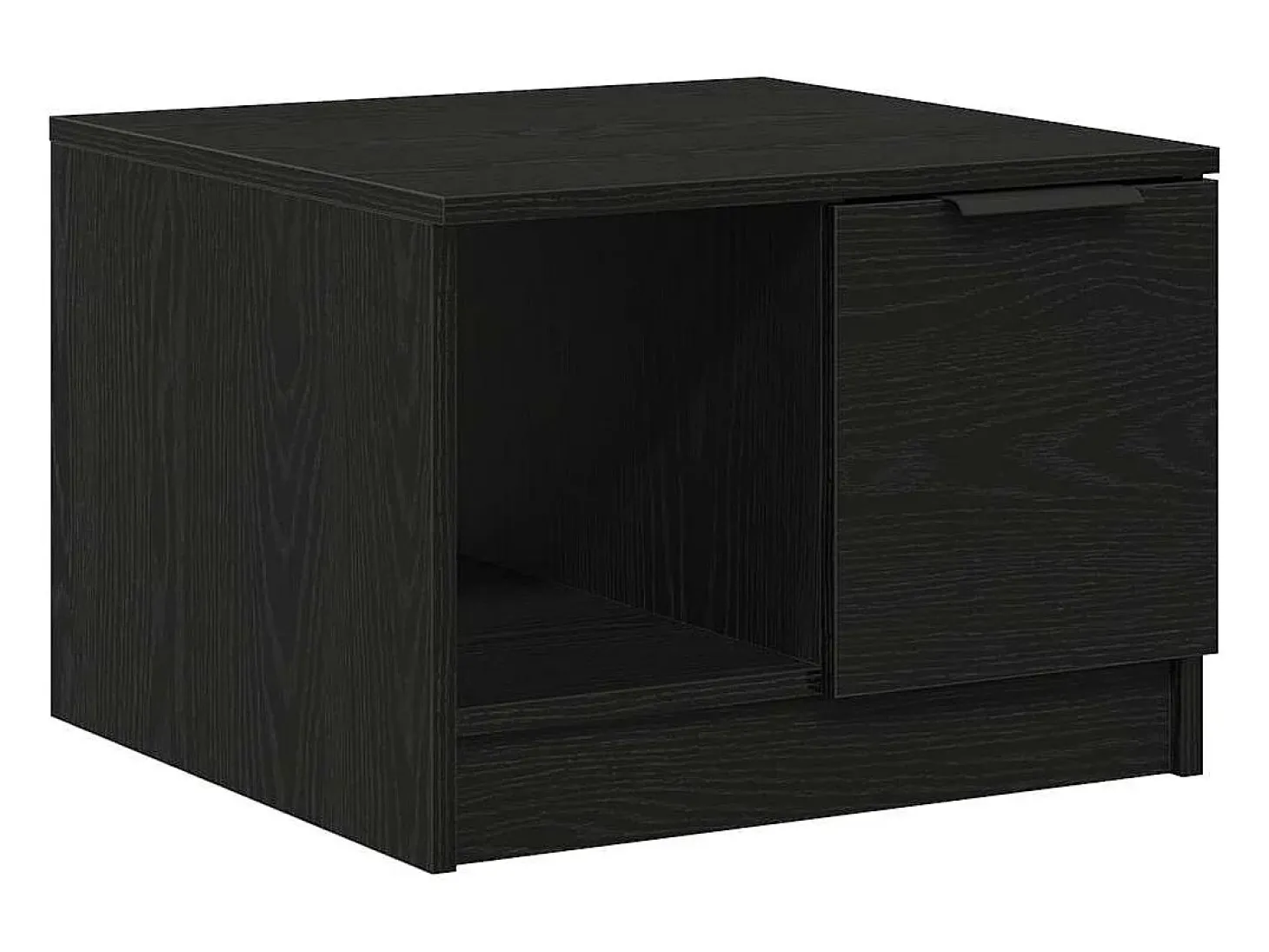 Mesa de Café Roble negro 50 x 50 x 36 cm Madera contrachapada