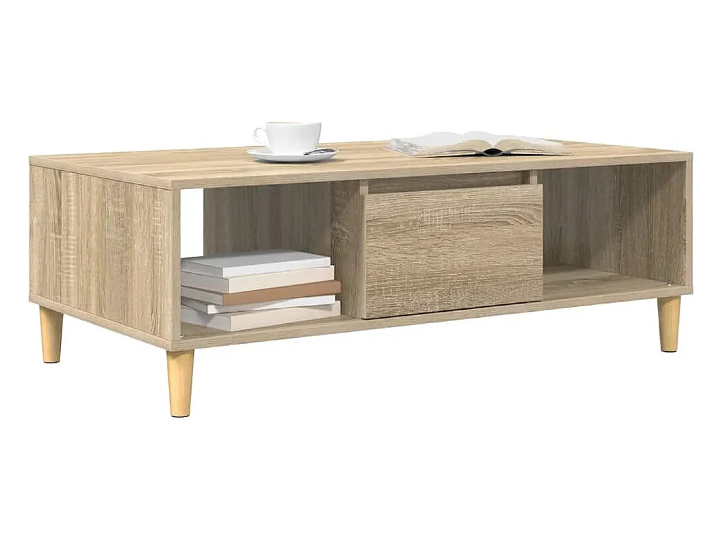 Mesa de Café Roble Sonoma 103.5 x 60 x 35 cm