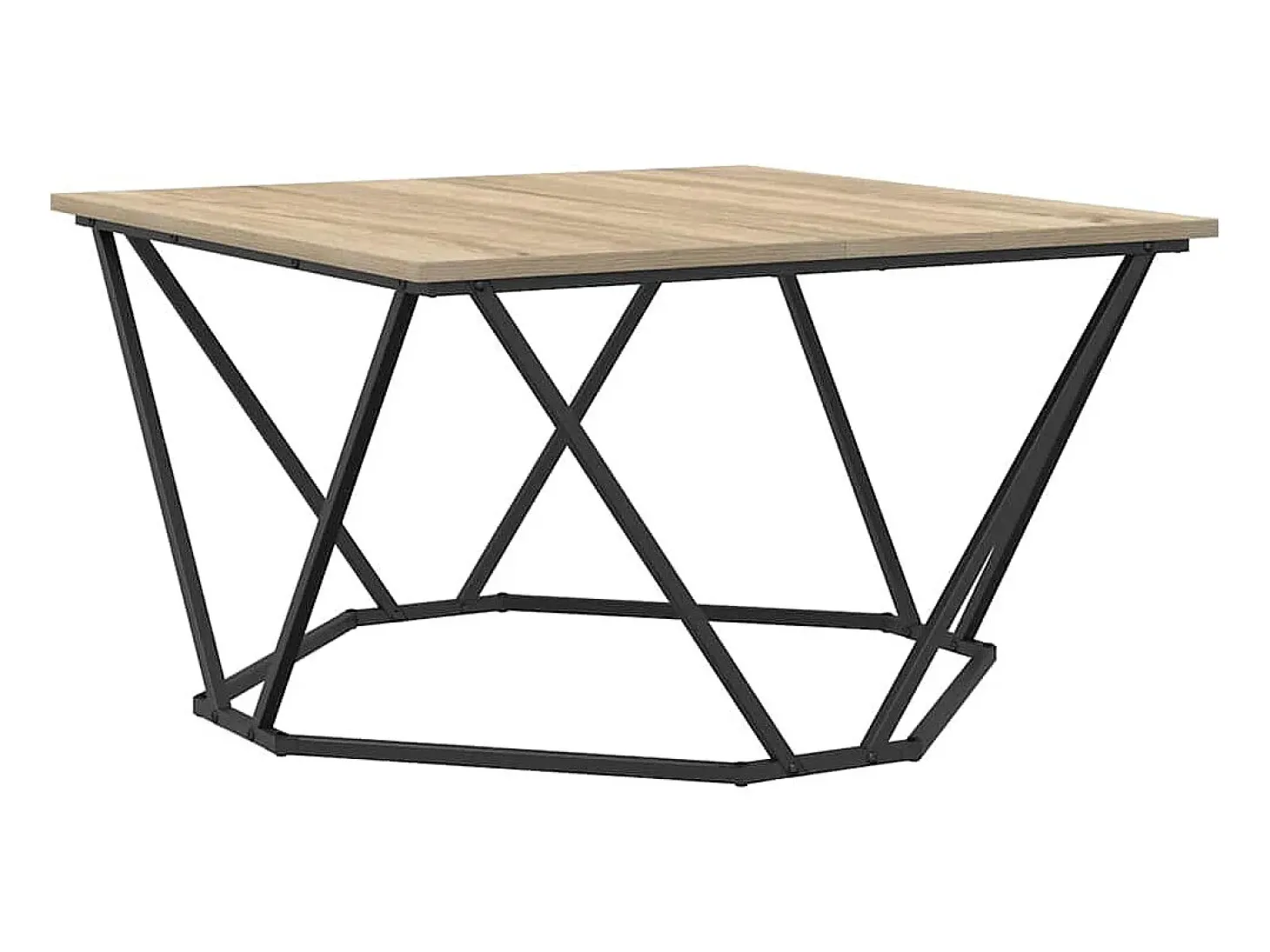 Mesa de Café Roble Sonoma 80 x 80 x 45 cm