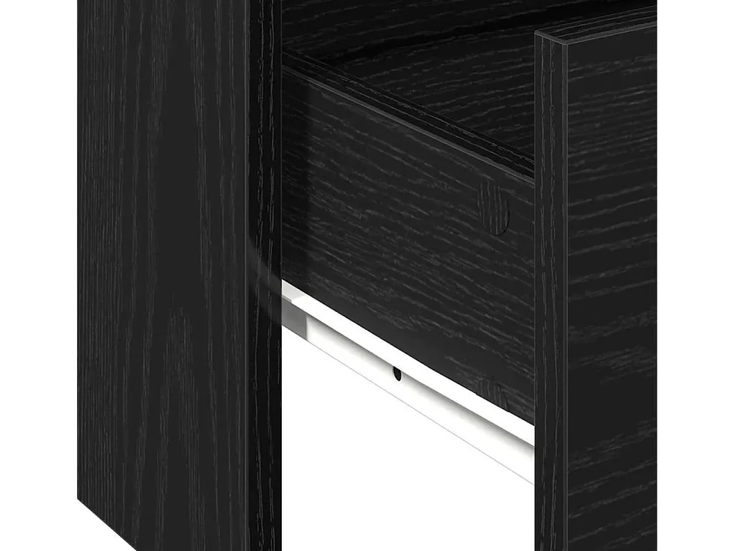 Mesa de Café with Drawer Roble negro 102 x 55 x 43.5 cm