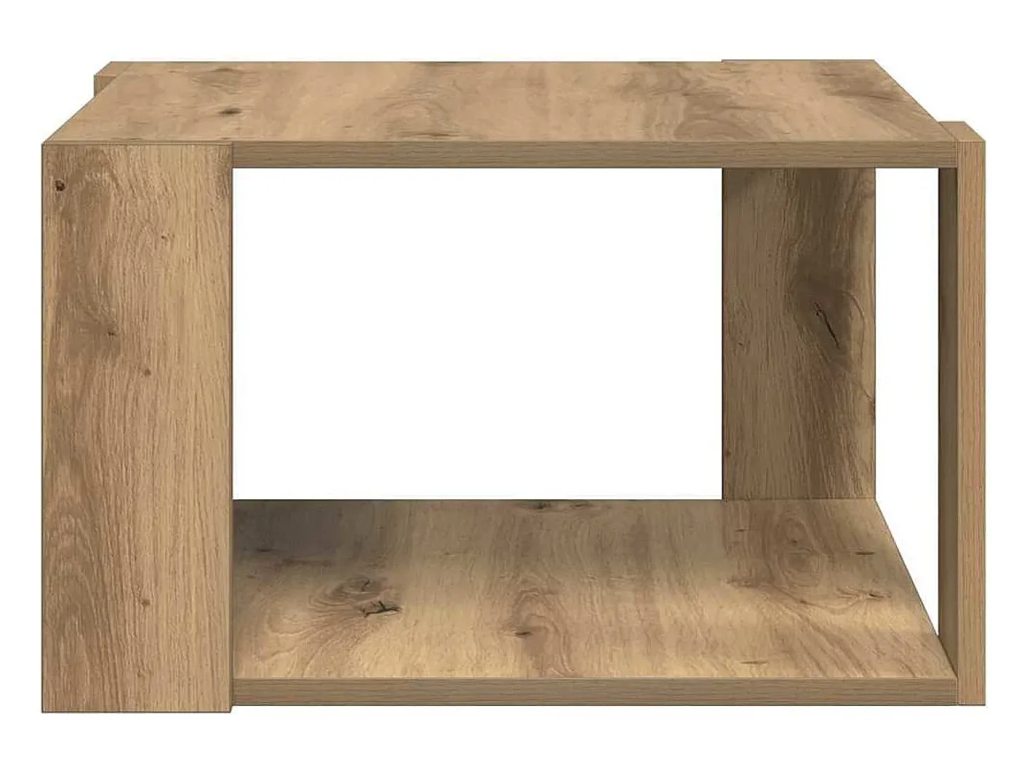 Mesa de centro | Mesa de café | Mesa auxiliar Roble artisan 51.5x51.5x30 cm SHL4020
