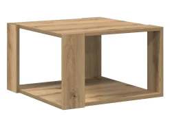 Mesa de centro | Mesa de café | Mesa auxiliar Roble artisan 51.5x51.5x30 cm SHL4020