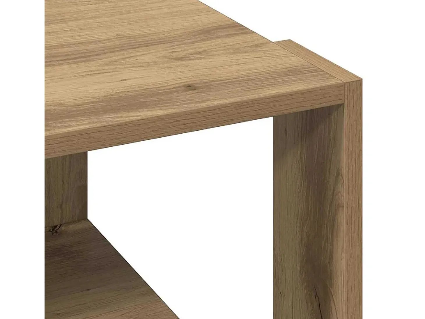 Mesa de centro | Mesa de café | Mesa auxiliar Roble artisan 51.5x51.5x30 cm SHL4020