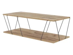 Mesa de centro - Natural y negra - DELORY