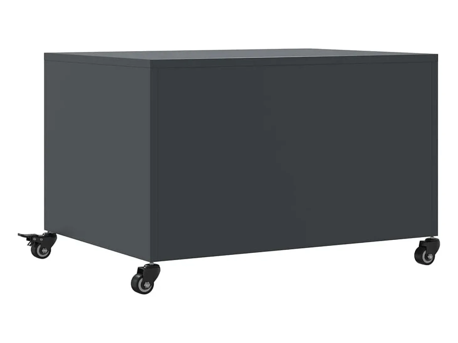 Mesa de centro acero gris antracita 68x50x43,5 cm